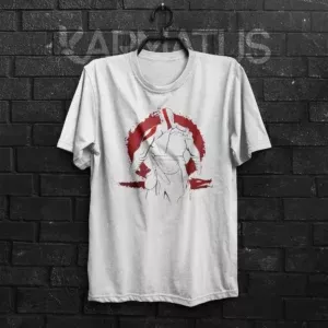 خرید تیشرت سفید گاد آف وار God Of War - کارماتوس (پوشاک, تیشرت, تیشرت بازی Game) از کرماتوس