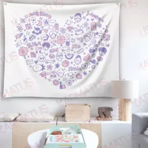 خرید بکدراپ بند بی تی اس Bts - کارماتوس (انواع قاب عکس و پوستر, بکدراپ) از کرماتوس