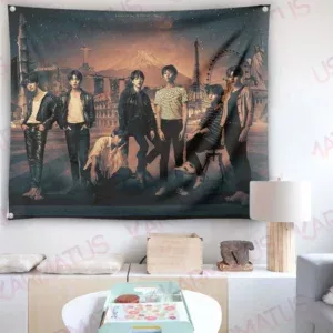 خرید بکدراپ بند بی تی اس Bts - کارماتوس (انواع قاب عکس و پوستر, بکدراپ) از کرماتوس