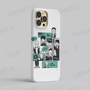 قاب موبایل طرح گروه موسیقی بی تی اس Bts