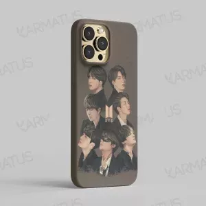 قاب موبایل طرح گروه موسیقی بی تی اس Bts