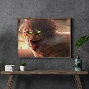 خرید تابلو عکس انیمه اتک آن تایتان Attack On Titan - کارماتوس (انواع قاب عکس و پوستر, قاب عکس) از کرماتوس