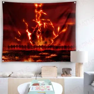 خرید بک دراپ انیمه اتک آن تایتان Attack On Titan (انواع قاب عکس و پوستر, بکدراپ) از کرماتوس