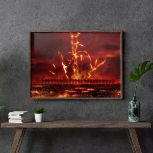 خرید تابلو عکس انیمه اتک آن تایتان Attack On Titan - کارماتوس (انواع قاب عکس و پوستر, قاب عکس) از کرماتوس