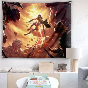 خرید بک دراپ انیمه اتک آن تایتان Attack On Titan (انواع قاب عکس و پوستر, بکدراپ) از کرماتوس