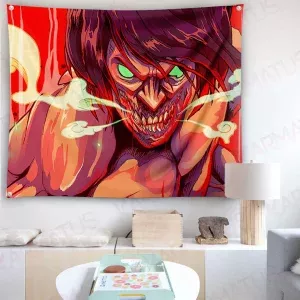 خرید بک دراپ انیمه اتک آن تایتان Attack On Titan (انواع قاب عکس و پوستر, بکدراپ) از کرماتوس