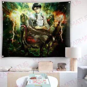 خرید بک دراپ انیمه اتک آن تایتان Attack On Titan (انواع قاب عکس و پوستر, بکدراپ) از کرماتوس