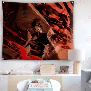 خرید بکدراپ انیمه Demon Slayer شیطان کش - کارماتوس (انواع قاب عکس و پوستر, بکدراپ) از کرماتوس