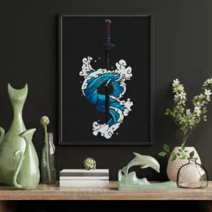 خرید تابلو عکس انیمه Demon Slayer شیطان کش - کارماتوس (انواع قاب عکس و پوستر, قاب عکس) از کرماتوس