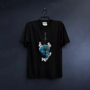 تیشرت مشکی طرح انیمه Demon Slayer