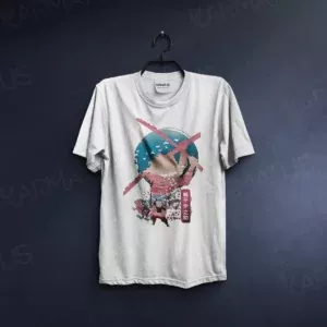 تیشرت سفید طرح انیمه Demon Slayer