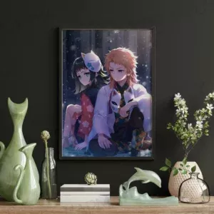 خرید تابلو عکس انیمه Demon Slayer شیطان کش - کارماتوس (انواع قاب عکس و پوستر, قاب عکس) از کرماتوس