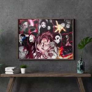 خرید تابلو عکس انیمه Demon Slayer شیطان کش - کارماتوس (انواع قاب عکس و پوستر, قاب عکس) از کرماتوس
