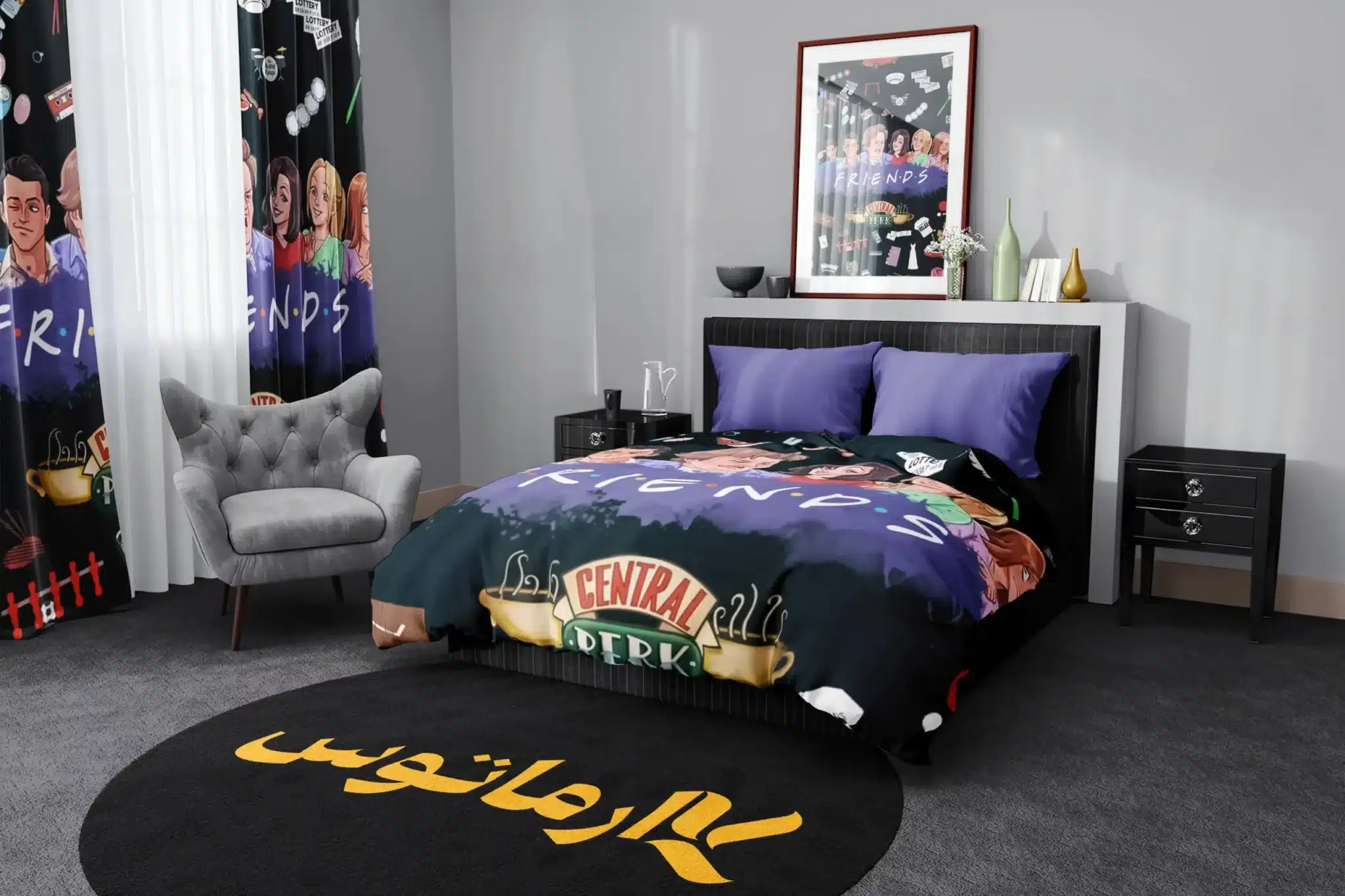 روتختی یک و دو نفره طرح سریال فرندز Friends کد 1 5,900,000&Nbsp;تومان &Ndash; کارماتوس روتختی یک و دو نفره طرح سریال فرندز Friends - کارماتوس