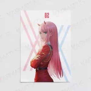 خرید پوستر طرح انیمه دارلینگ Darling In The Franxx - کارماتوس (انواع قاب عکس و پوستر, پوستر) از کرماتوس