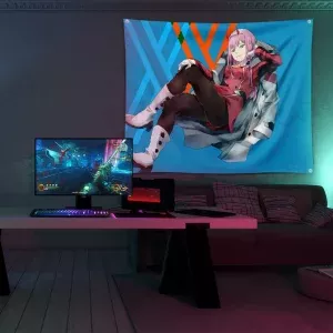 خرید بکدراپ طرح انیمه دارلینگ Darling In The Franxx - کارماتوس (انواع قاب عکس و پوستر, بکدراپ) از کرماتوس