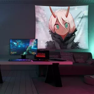 خرید بکدراپ طرح انیمه دارلینگ Darling In The Franxx - کارماتوس (انواع قاب عکس و پوستر, بکدراپ) از کرماتوس