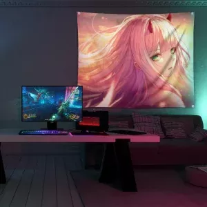 خرید بکدراپ طرح انیمه دارلینگ Darling In The Franxx - کارماتوس (انواع قاب عکس و پوستر, بکدراپ) از کرماتوس