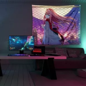 خرید بکدراپ طرح انیمه دارلینگ Darling In The Franxx - کارماتوس (انواع قاب عکس و پوستر, بکدراپ) از کرماتوس