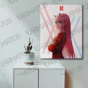 خرید تابلو عکس انیمه دارلینگ Darling In The Franxx - کارماتوس (انواع قاب عکس و پوستر, قاب عکس) از کرماتوس
