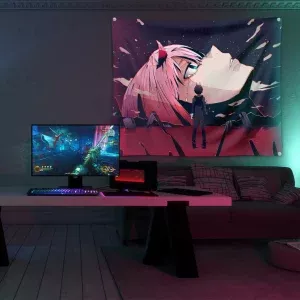 خرید بکدراپ طرح انیمه دارلینگ Darling In The Franxx - کارماتوس (انواع قاب عکس و پوستر, بکدراپ) از کرماتوس