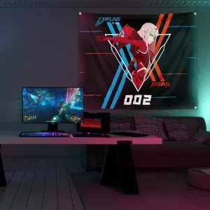 خرید بکدراپ طرح انیمه دارلینگ Darling In The Franxx - کارماتوس (انواع قاب عکس و پوستر, بکدراپ) از کرماتوس