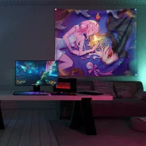 خرید بکدراپ طرح انیمه دارلینگ Darling In The Franxx - کارماتوس (انواع قاب عکس و پوستر, بکدراپ) از کرماتوس