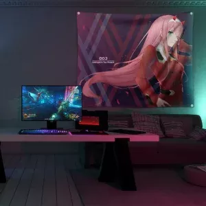 خرید بکدراپ طرح انیمه دارلینگ Darling In The Franxx - کارماتوس (انواع قاب عکس و پوستر, بکدراپ) از کرماتوس