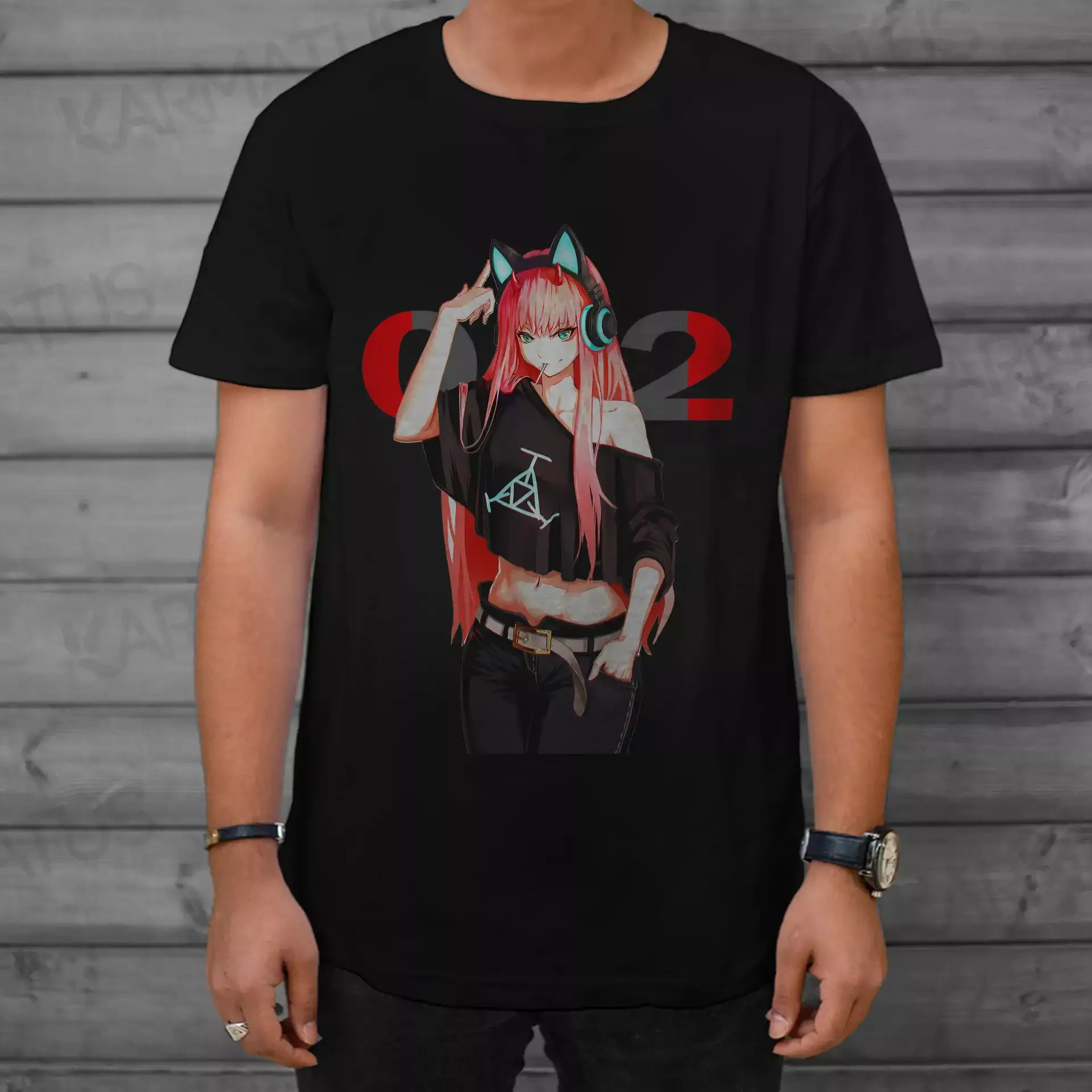 تیشرت دارلینگ | کالکشن Anime - مدل Ditf-02 599,000&Nbsp;تومان &Ndash; کارماتوس تیشرت مشکی انیمه دارلینگ Darling In The Franxx