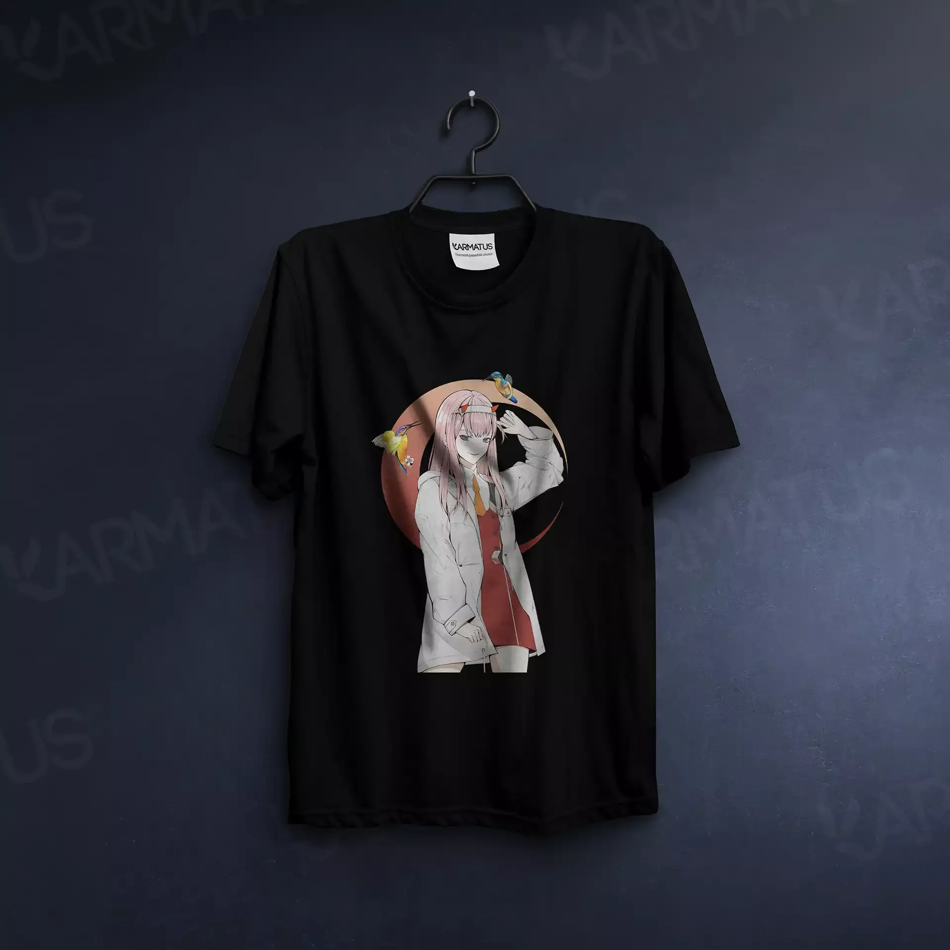 تیشرت دارلینگ | کالکشن Anime - مدل Ditf-04 599,000&Nbsp;تومان &Ndash; کارماتوس تیشرت مشکی انیمه دارلینگ Darling In The Franxx