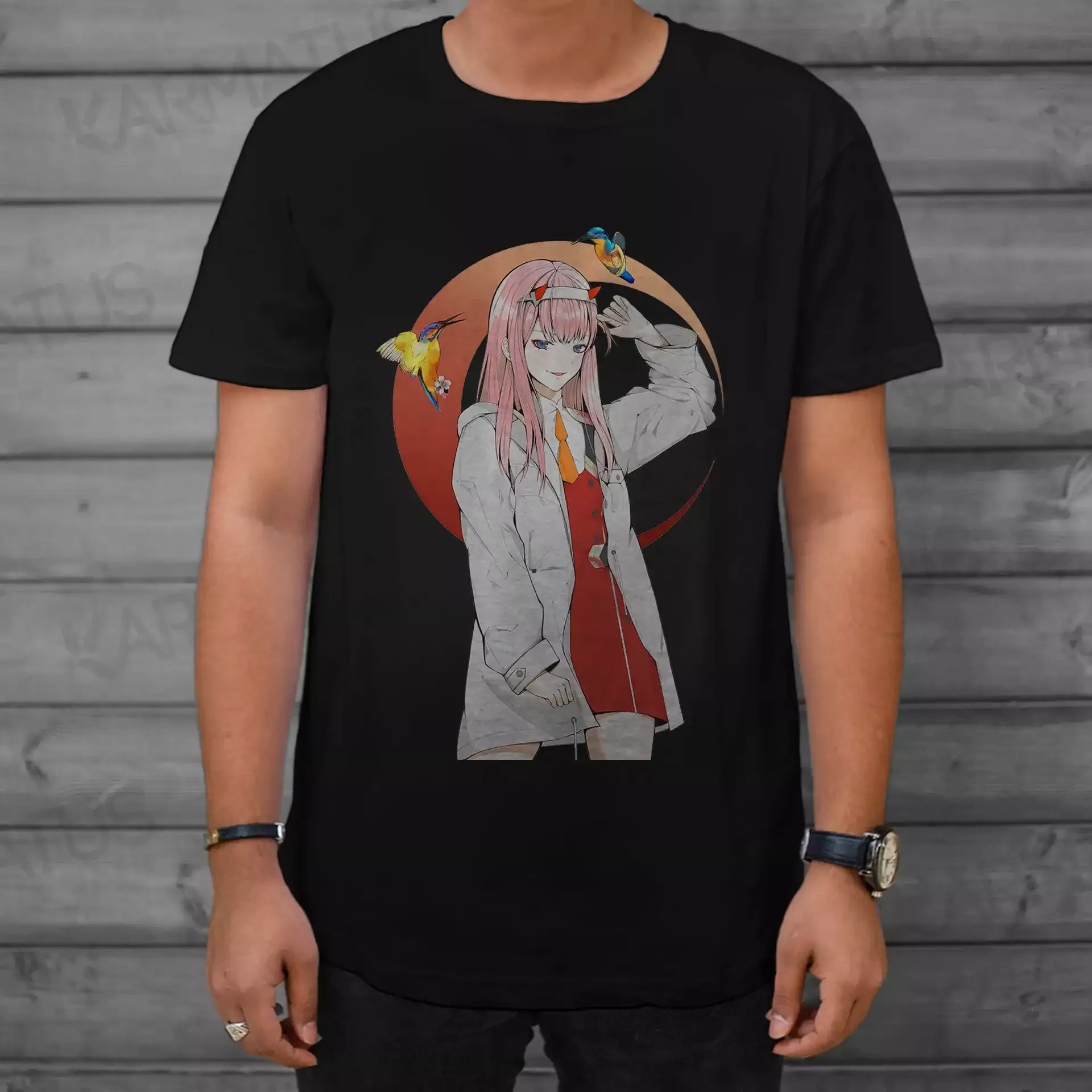 تیشرت دارلینگ | کالکشن Anime - مدل Ditf-04 599,000&Nbsp;تومان &Ndash; کارماتوس تیشرت مشکی انیمه دارلینگ Darling In The Franxx