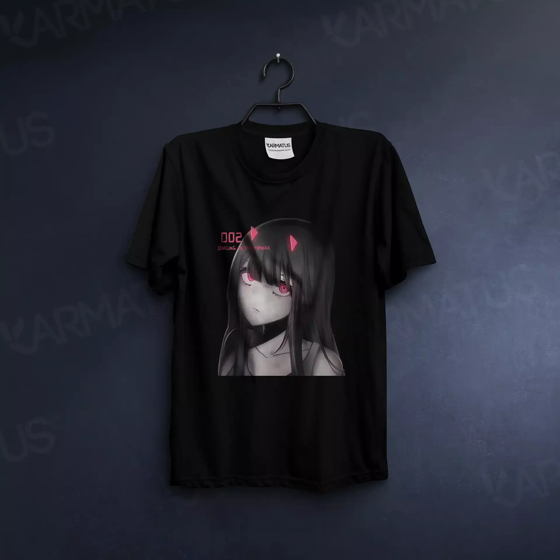 تیشرت دارلینگ | کالکشن Anime - مدل Ditf-05 599,000&Nbsp;تومان &Ndash; کارماتوس تیشرت مشکی انیمه دارلینگ Darling In The Franxx