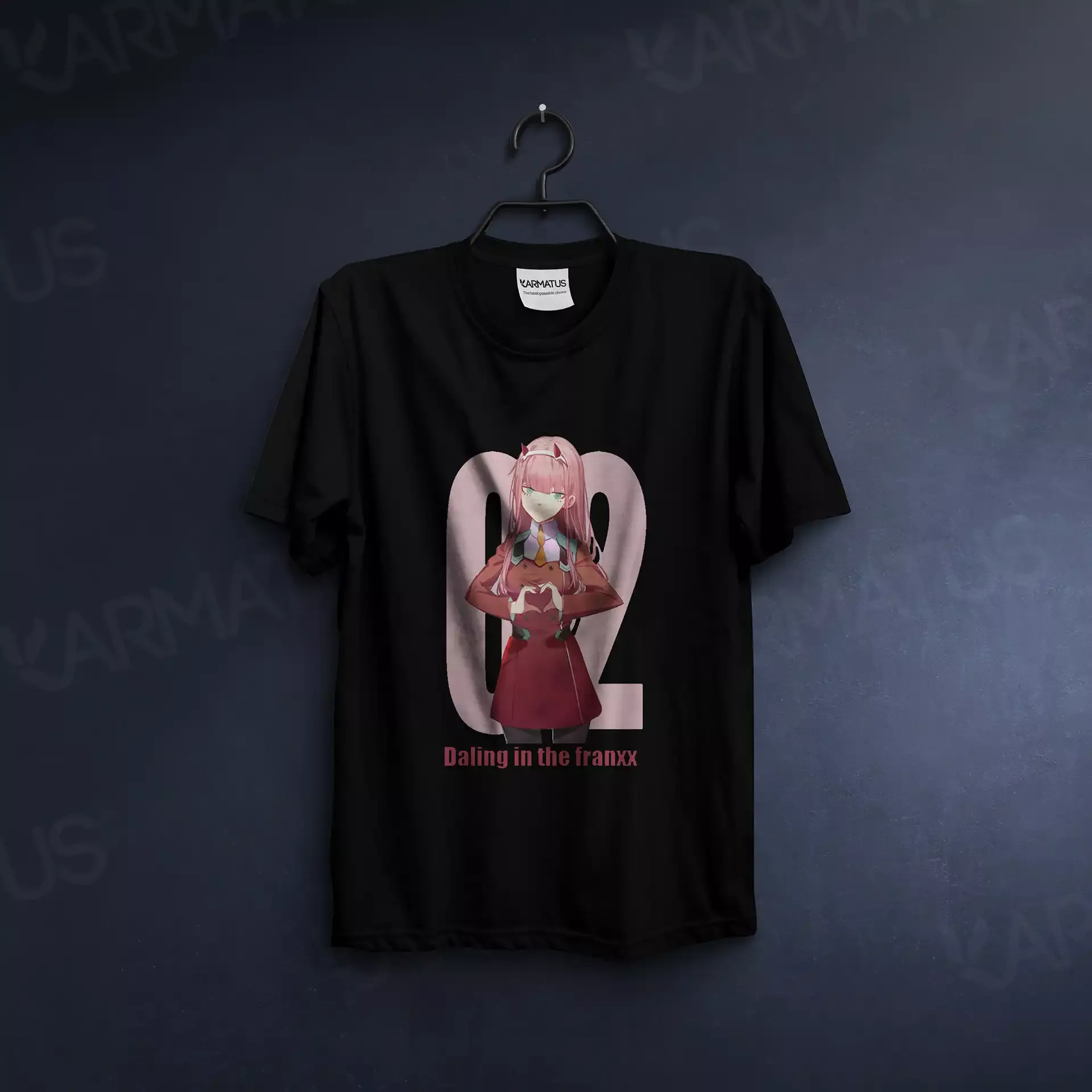 تیشرت دارلینگ | کالکشن Anime - مدل Ditf-06 599,000&Nbsp;تومان &Ndash; کارماتوس تیشرت مشکی انیمه دارلینگ Darling In The Franxx