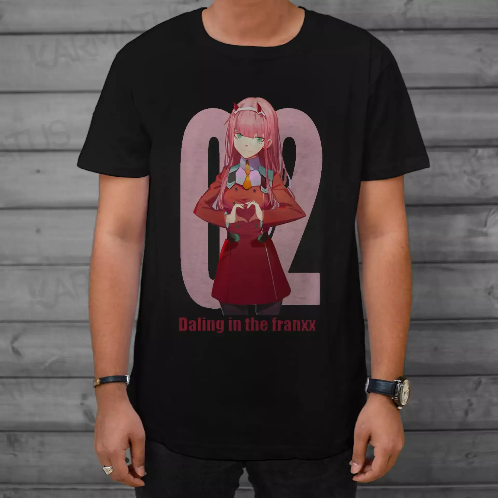 تیشرت دارلینگ | کالکشن Anime - مدل Ditf-06 599,000&Nbsp;تومان &Ndash; کارماتوس تیشرت مشکی انیمه دارلینگ Darling In The Franxx