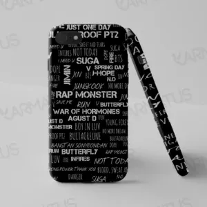 قاب موبایل طرح گروه موسیقی بی تی اس Bts