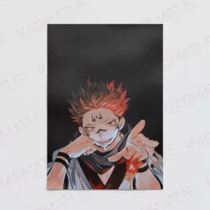 خرید پوستر طرح انیمه جوجوتسو کایسن Jujutsu Kaisen - کارماتوس (انواع قاب عکس و پوستر, پوستر) از کرماتوس