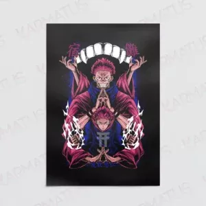 خرید پوستر طرح انیمه جوجوتسو کایسن Jujutsu Kaisen - کارماتوس (انواع قاب عکس و پوستر, پوستر) از کرماتوس