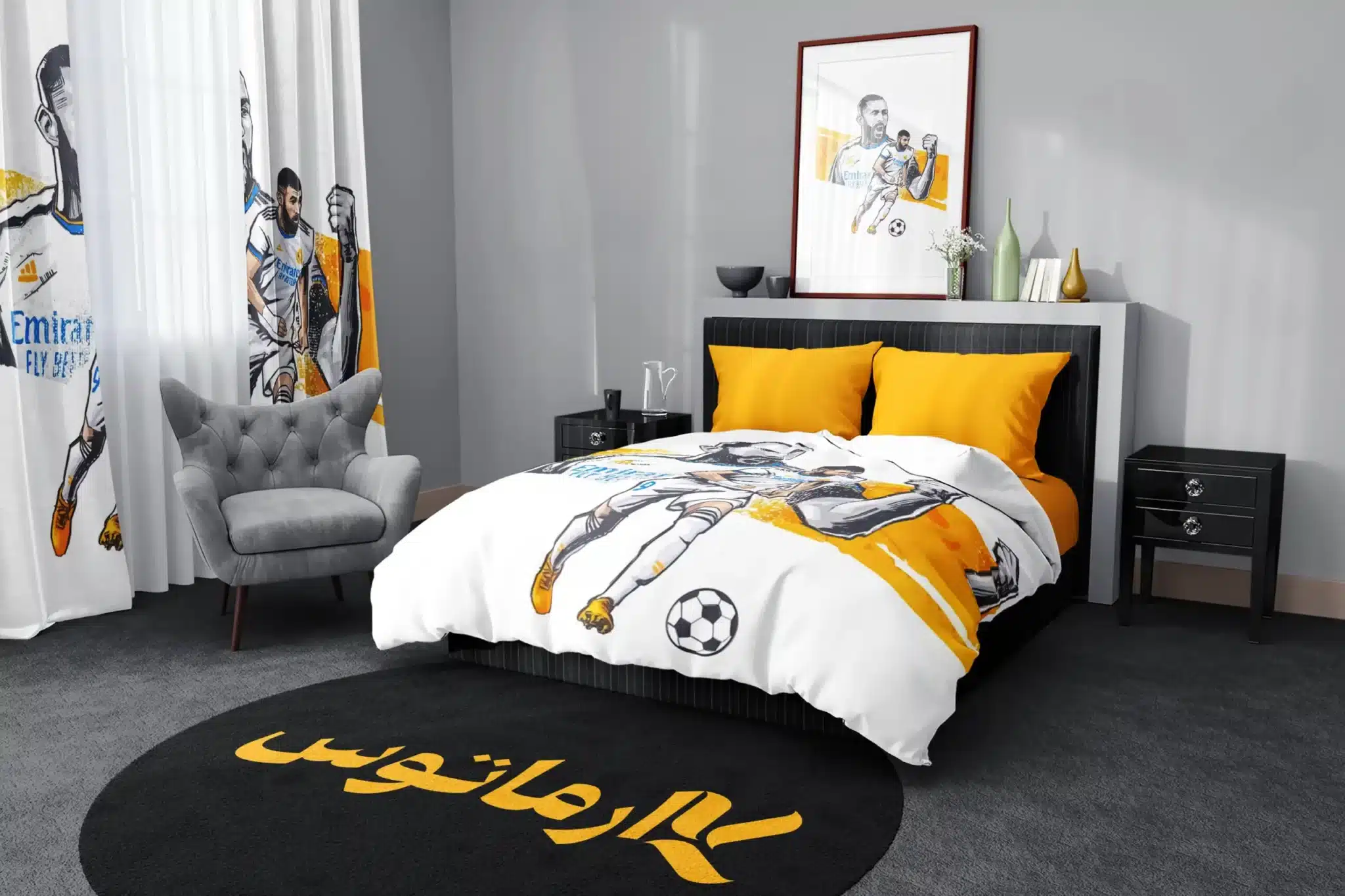 روتختی طرح کریم بنزما Karim Benzema کد 6 5,900,000&Nbsp;تومان &Ndash; کارماتوس روتختی طرح کریم بنزما Karim Benzema یک و دو نفره - کارماتوس