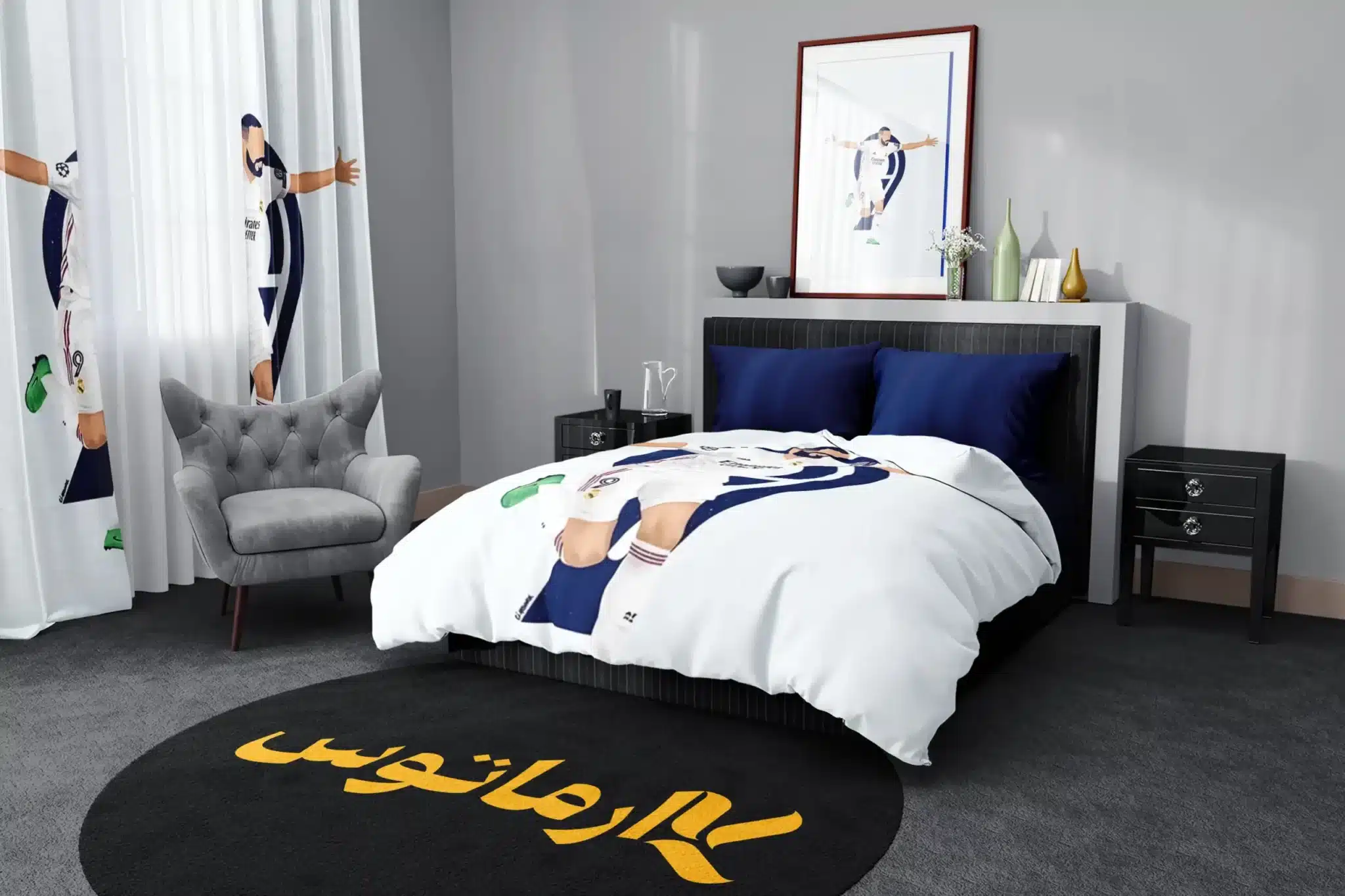 روتختی طرح کریم بنزما Karim Benzema کد 8 5,900,000&Nbsp;تومان &Ndash; کارماتوس روتختی طرح کریم بنزما Karim Benzema یک و دو نفره - کارماتوس