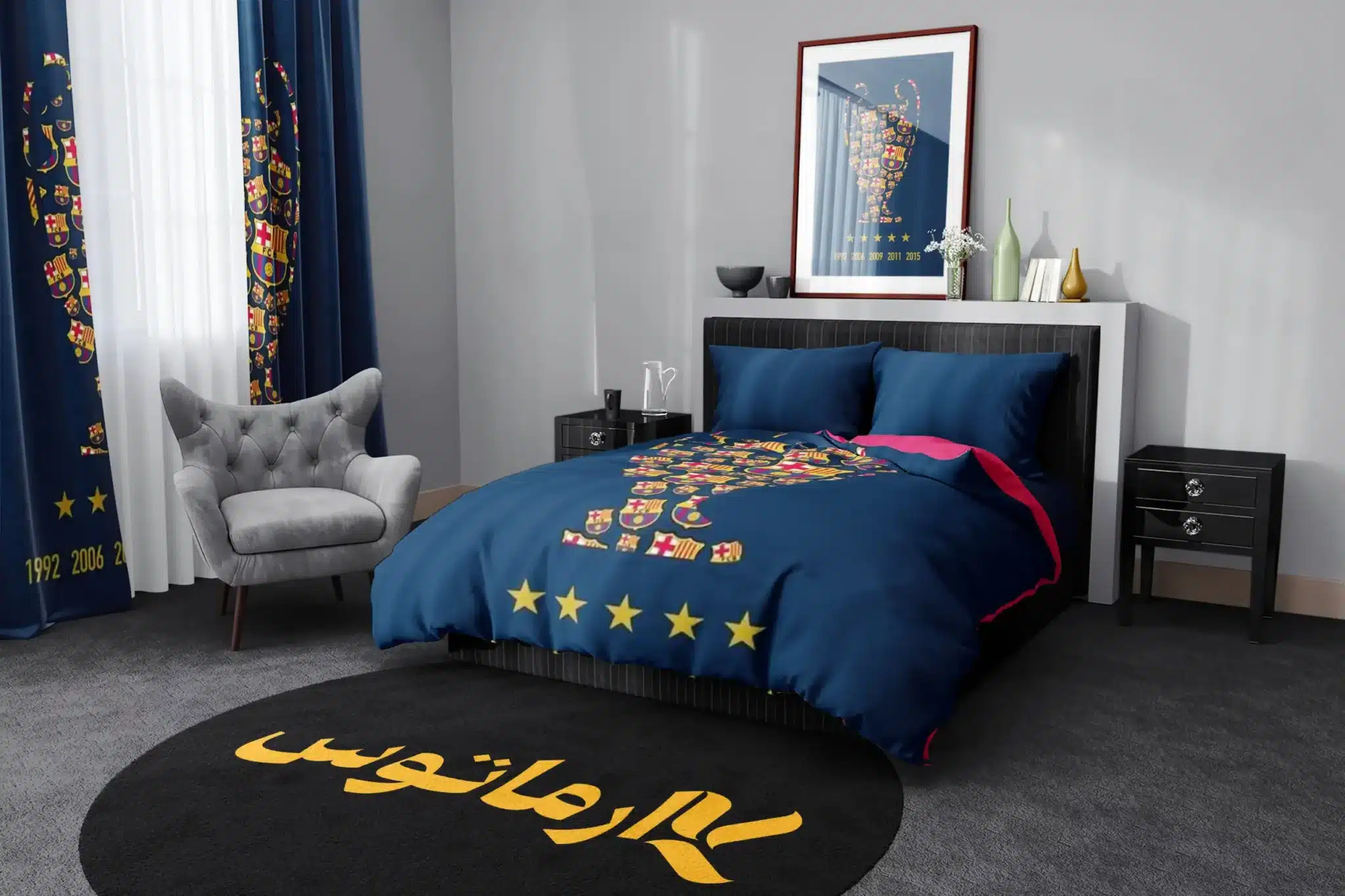 روتختی طرح باشگاه بارسلونا Fc Barcelona کد 1 5,900,000&Nbsp;تومان &Ndash; کارماتوس روتختی طرح باشگاه بارسلونا Barcelona یک و دو نفره - کارماتوس