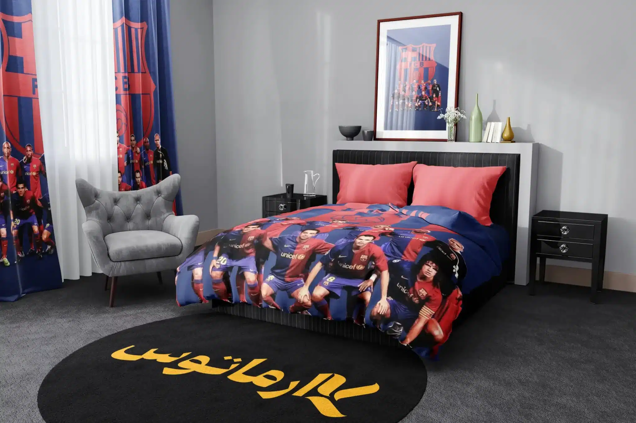 روتختی طرح باشگاه بارسلونا Fc Barcelona کد 6 5,900,000&Nbsp;تومان &Ndash; کارماتوس روتختی طرح باشگاه بارسلونا Barcelona یک و دو نفره - کارماتوس