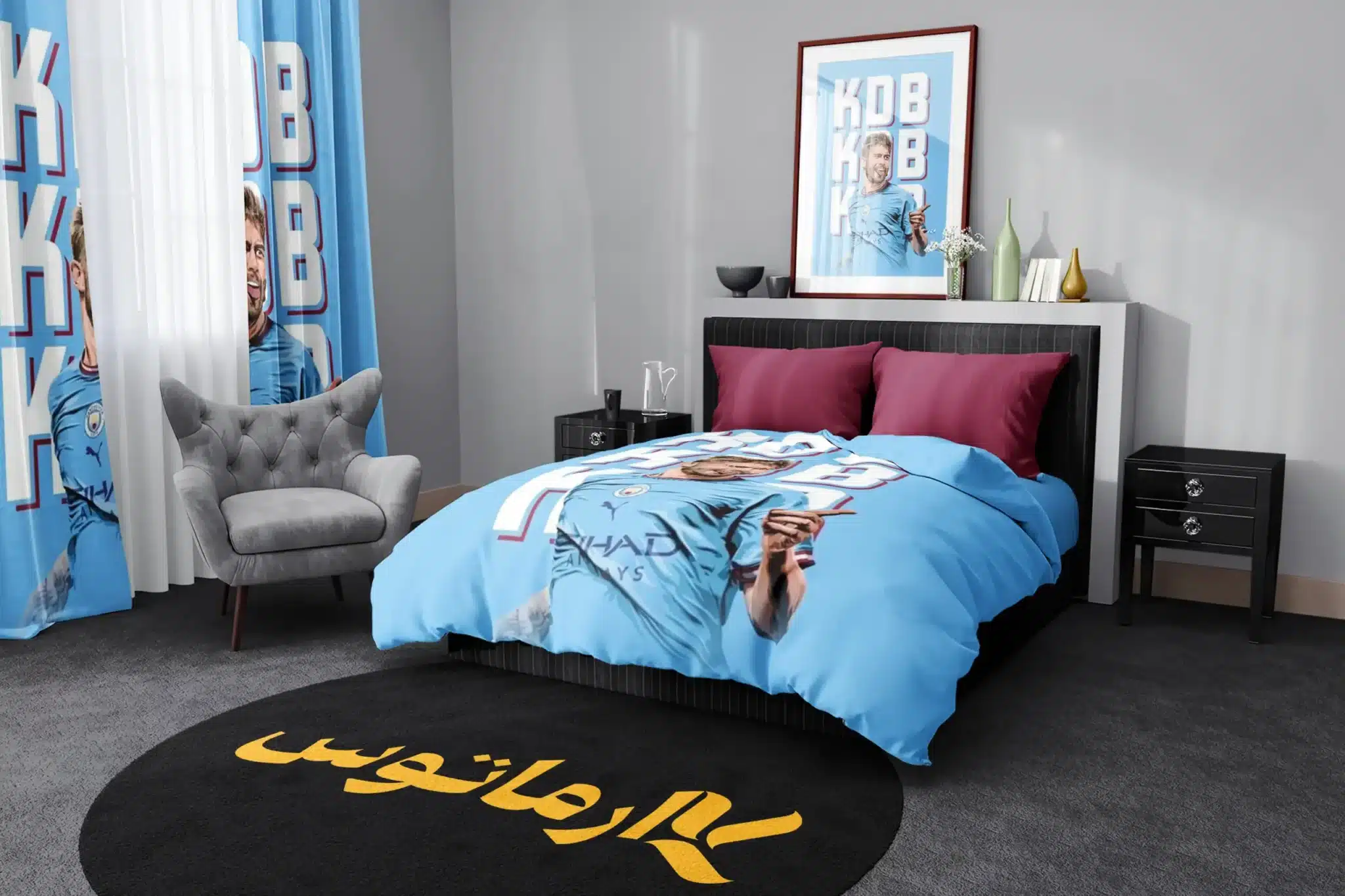 روتختی طرح منچستر سیتی Manchester City کد 7 5,900,000&Nbsp;تومان &Ndash; کارماتوس روتختی طرح منچستر سیتی Manchester City یک و دو نفره کارماتوس