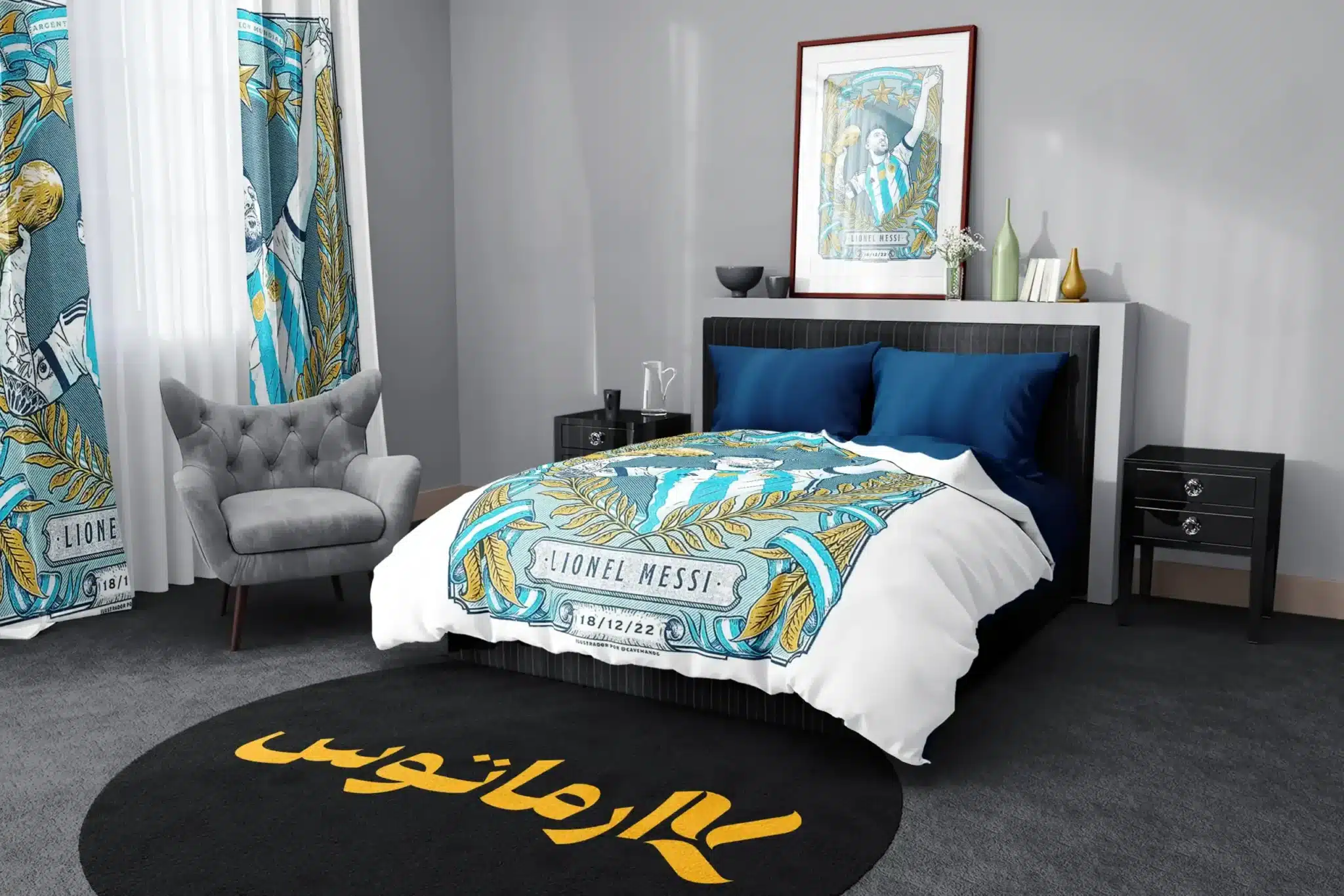 روتختی طرح لیونل مسی Lionel Messi کد 6 5,900,000&Nbsp;تومان &Ndash; کارماتوس روتختی طرح لیونل مسی Lionel Messi یک و دو نفره - کارماتوس