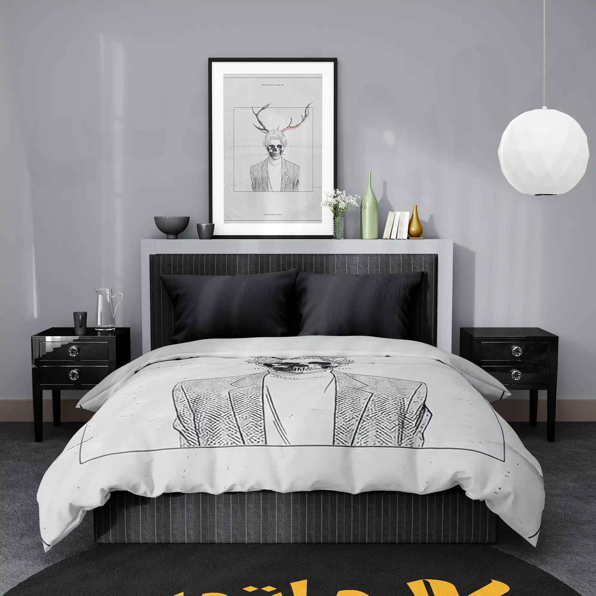 روتختی طرح مانستر Monster کد 1 5,900,000&Nbsp;تومان &Ndash; کارماتوس روتختی طرح مانستر Monster یک و دو نفره - کارماتوس