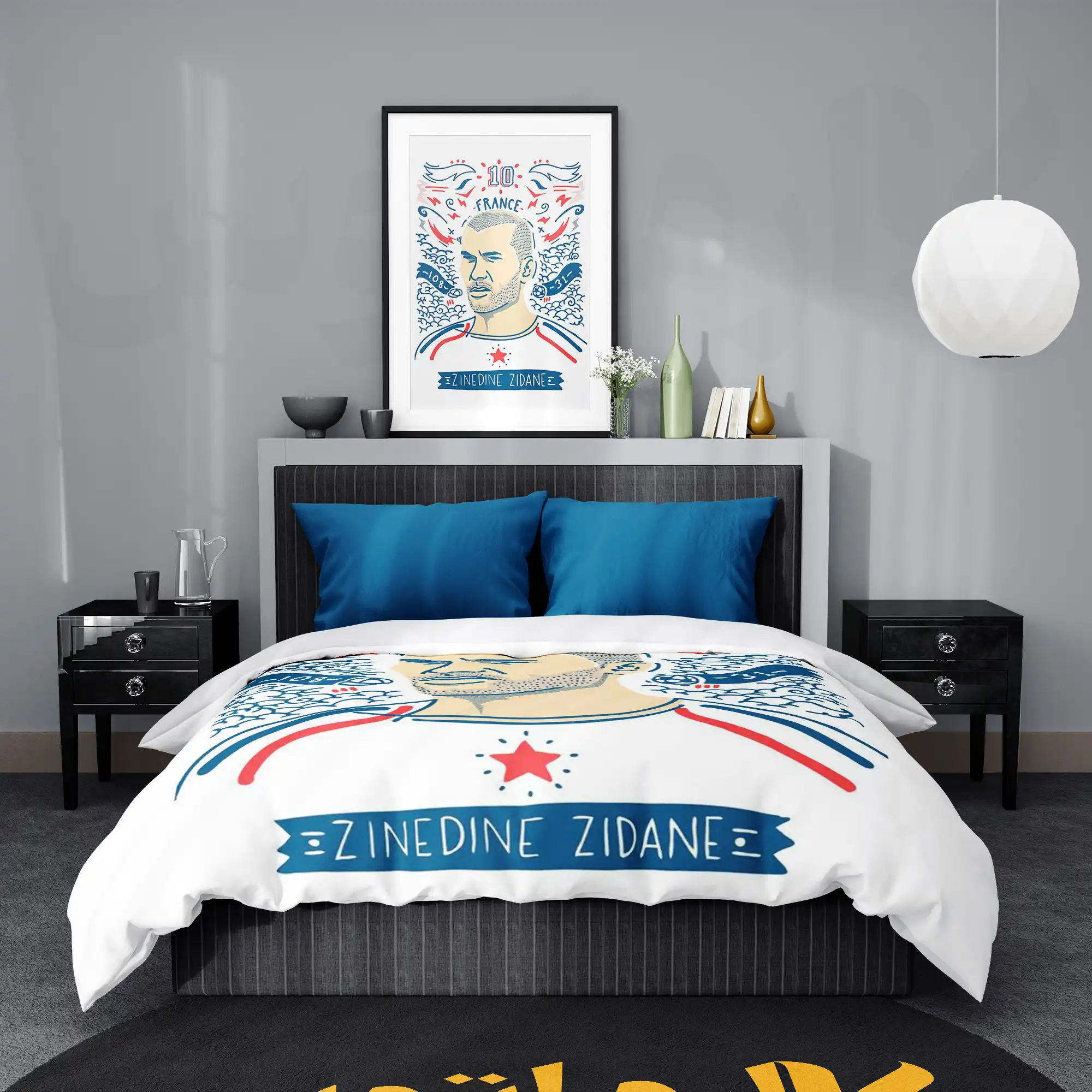 روتختی طرح زین الدین زیدان Zinedine Zidane کد 1 5,900,000&Nbsp;تومان &Ndash; کارماتوس روتختی طرح زین الدین زیدان Zinedine Zidane یک و دو نفره - کارماتوس