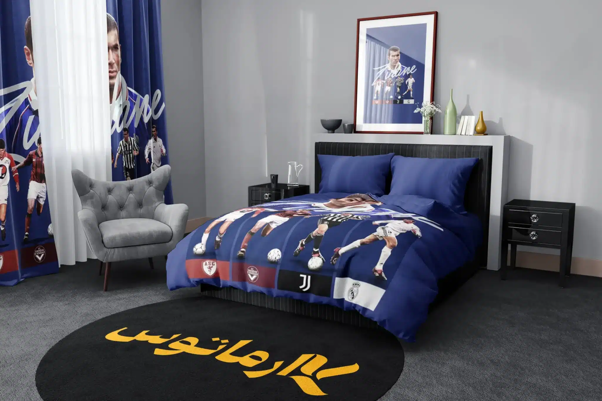 روتختی طرح زین الدین زیدان Zinedine Zidane کد 2 5,900,000&Nbsp;تومان &Ndash; کارماتوس روتختی طرح زین الدین زیدان Zinedine Zidane یک و دو نفره - کارماتوس