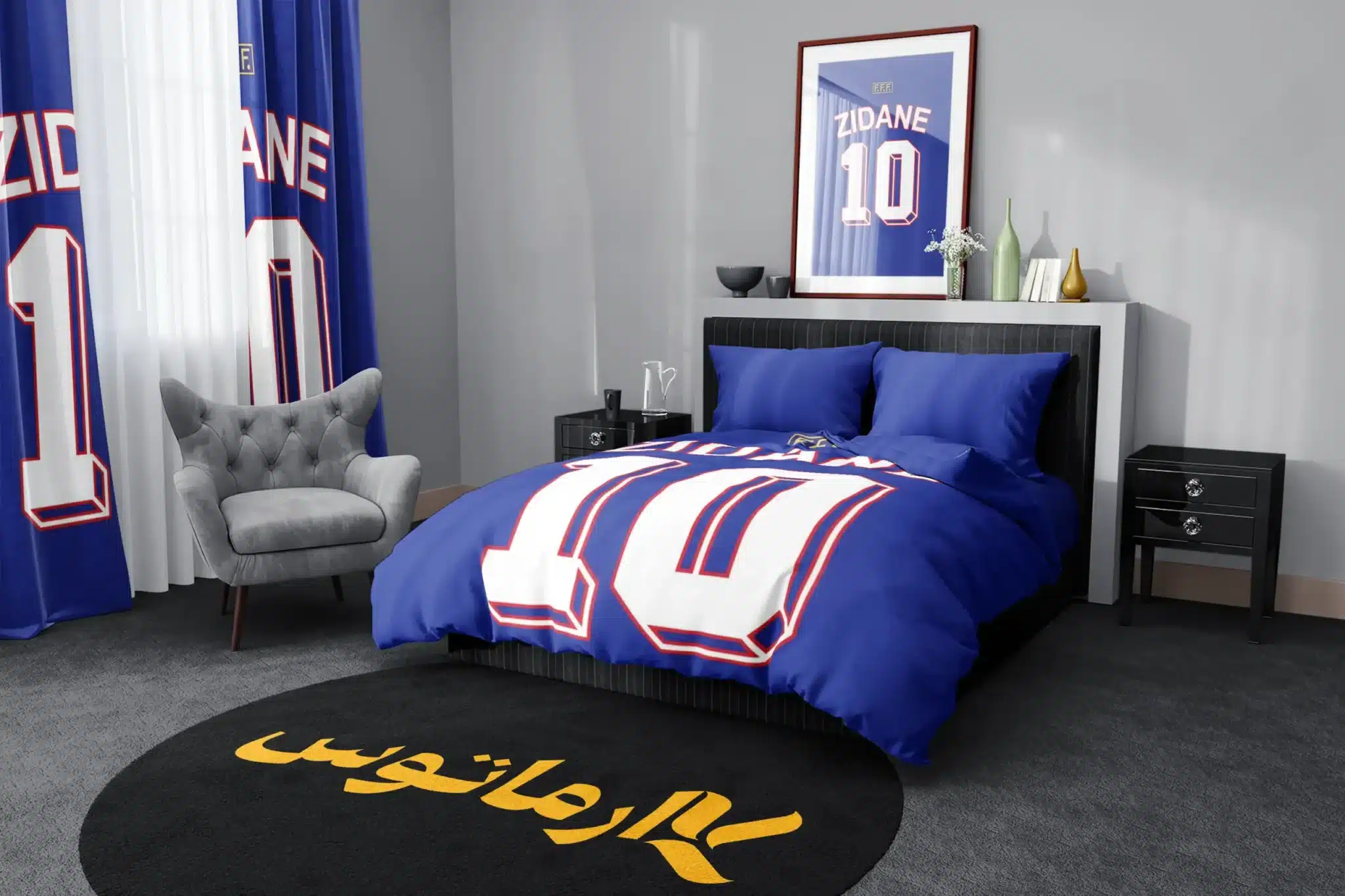 روتختی طرح زین الدین زیدان Zinedine Zidane کد 3 5,900,000&Nbsp;تومان &Ndash; کارماتوس روتختی طرح زین الدین زیدان Zinedine Zidane یک و دو نفره - کارماتوس