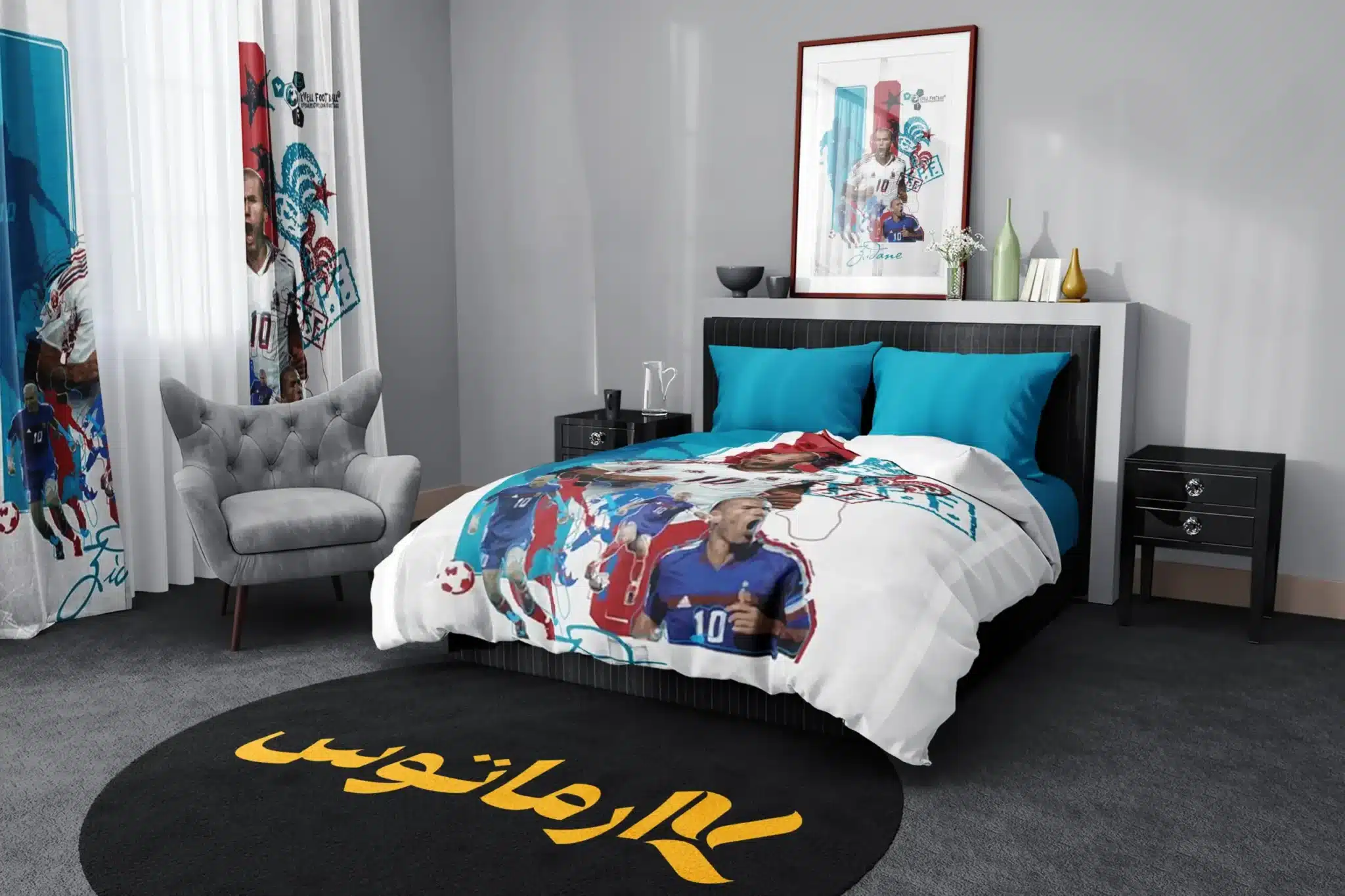 روتختی طرح زین الدین زیدان Zinedine Zidane کد 4 5,900,000&Nbsp;تومان &Ndash; کارماتوس روتختی طرح زین الدین زیدان Zinedine Zidane یک و دو نفره - کارماتوس