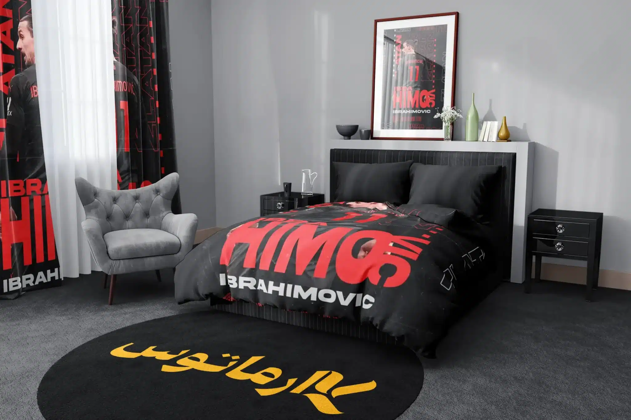 روتختی طرح زلاتان ابراهیموویچ Zlatan Ibrahimovic کد 1 5,900,000&Nbsp;تومان &Ndash; کارماتوس روتختی طرح زلاتان ابراهیموویچ Zlatan Ibrahimovic یک و دو نفره - کارماتوس