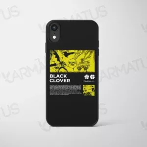 قاب موبایل طرح انیمه شبدر سیاه Black Clover